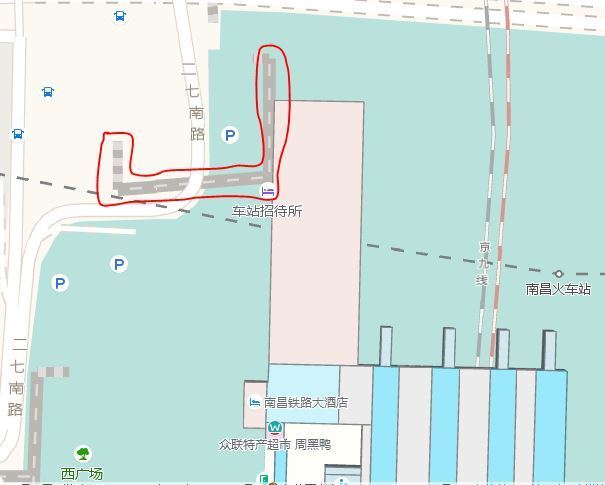 高德地图。被我红线圈起来的部分代表什么?就