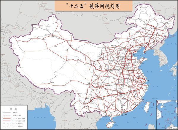 中国铁路规划图谁有