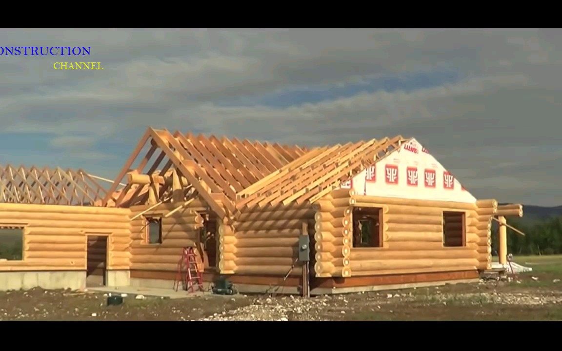 [图]【木屋快建】【Amazing wooden house build skills-Log house building process,time lapse】