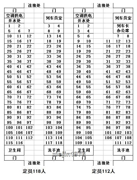 k7321次列车座位图图片