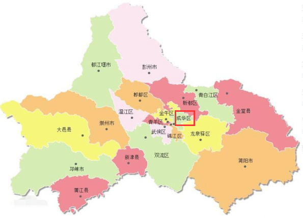 成都成华区在哪个位置