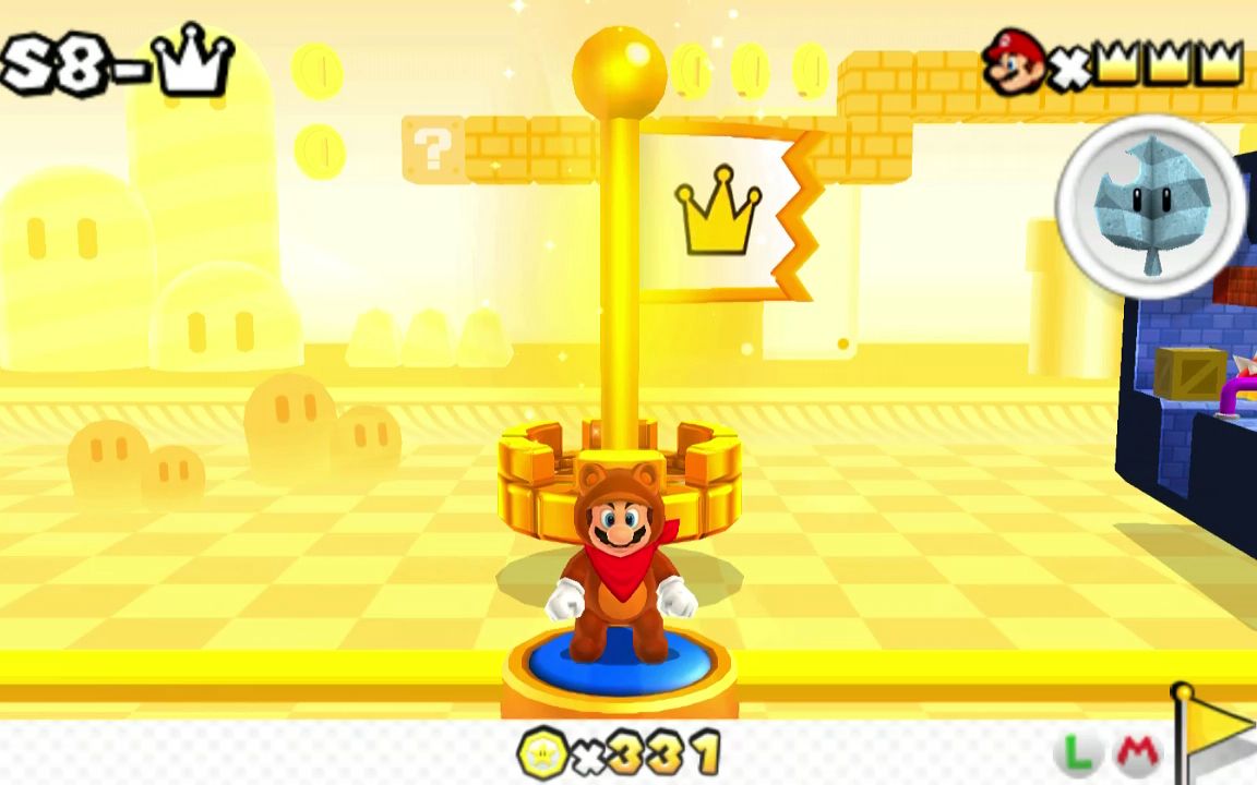 super mario 3d land 超級馬里奧3d大陸 特殊8-皇冠世界-真最終隱藏關