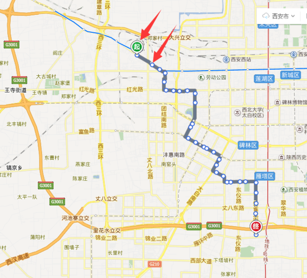 西安210路公交车在哪能坐上地铁