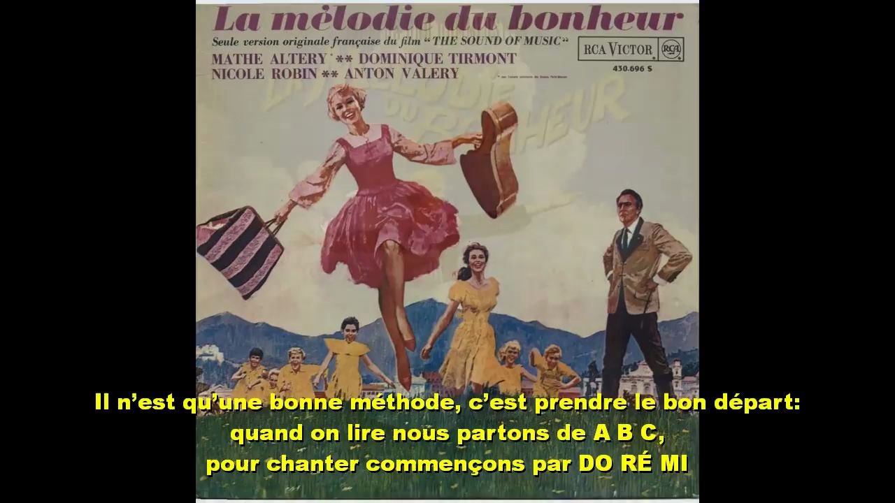 [图]哆来咪法语版La Mélodie du Bonheur - DO Ré MI et Quand on sait les notes