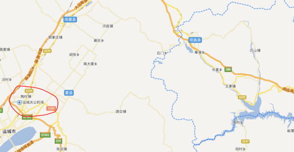 山西运城垣曲县没有飞机场吗?