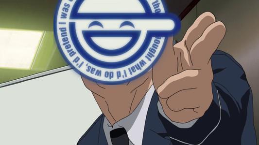 攻壳机动队笑面男标志上的文字是什么意思?