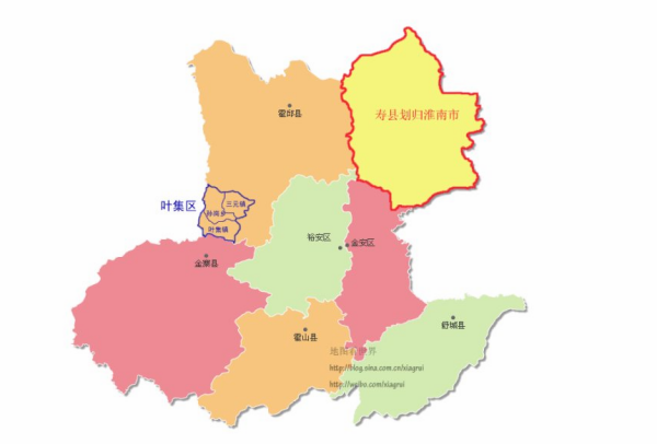 淮南地理位置图片
