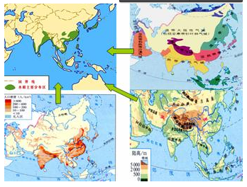 亚洲耕地分布图图片