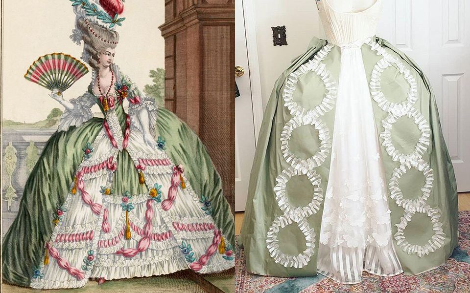 【自制字幕】梦回18世纪,做一条 洛可可风格的大裙子—angela clayton