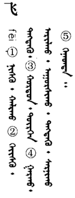 汉字中的飞字,用蒙古文怎么写?