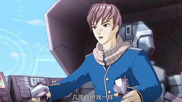 超限猎兵凯能:丁易登上机甲,感觉和 游戏操作的一样,直接启动了