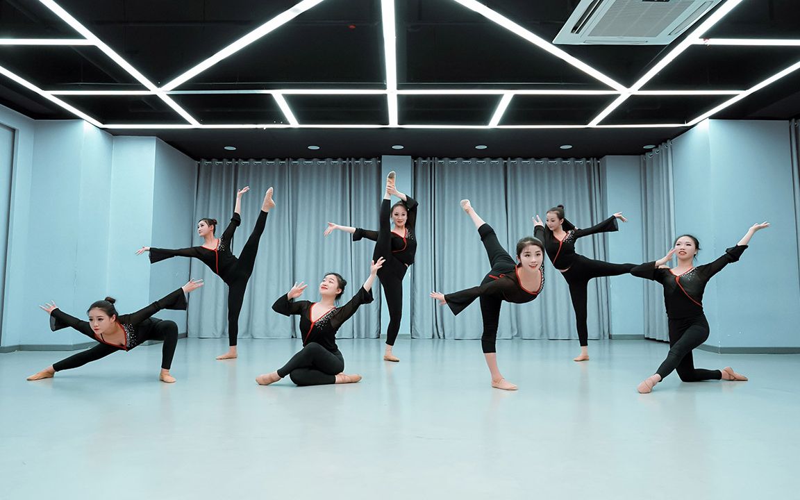 【仙女是怎样练成的】成人 b>古典舞基训 /b> 控制组合【单色舞蹈】