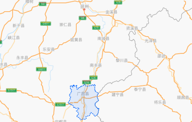 广昌县城详细地图图片