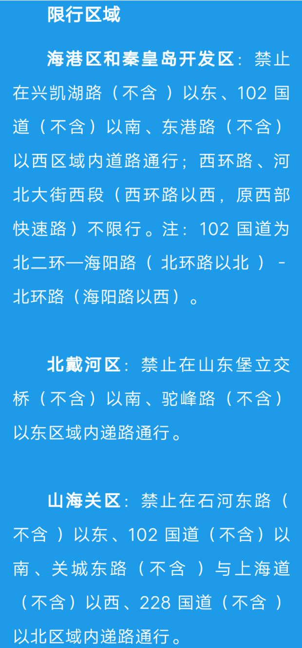 秦皇島2020年8月怎麼限號外地車牌?秦皇島明天限什麼尾號