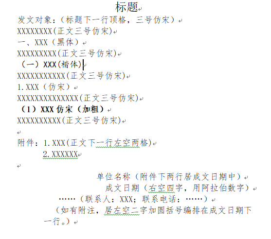 最新國家標準公文格式排版