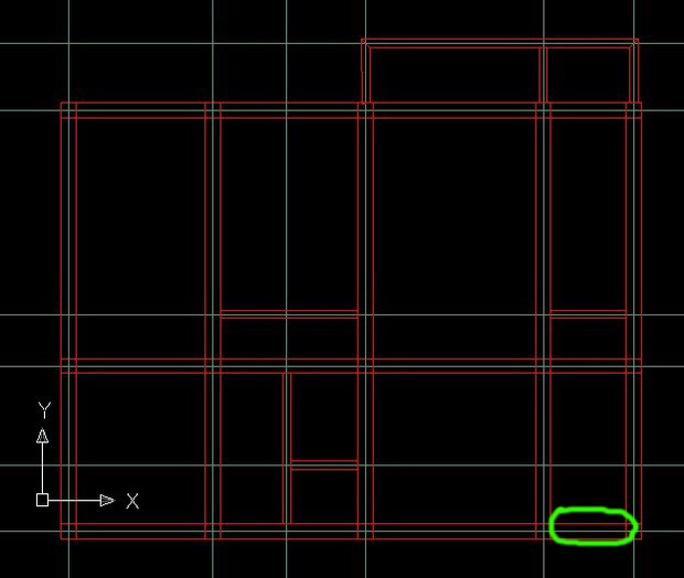 CAD怎么偏移直线墙体的一部分 而不是整条直