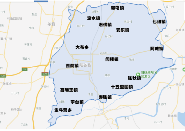 阳谷县有几个乡镇