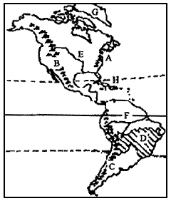 北美洲简笔画 轮廓图片