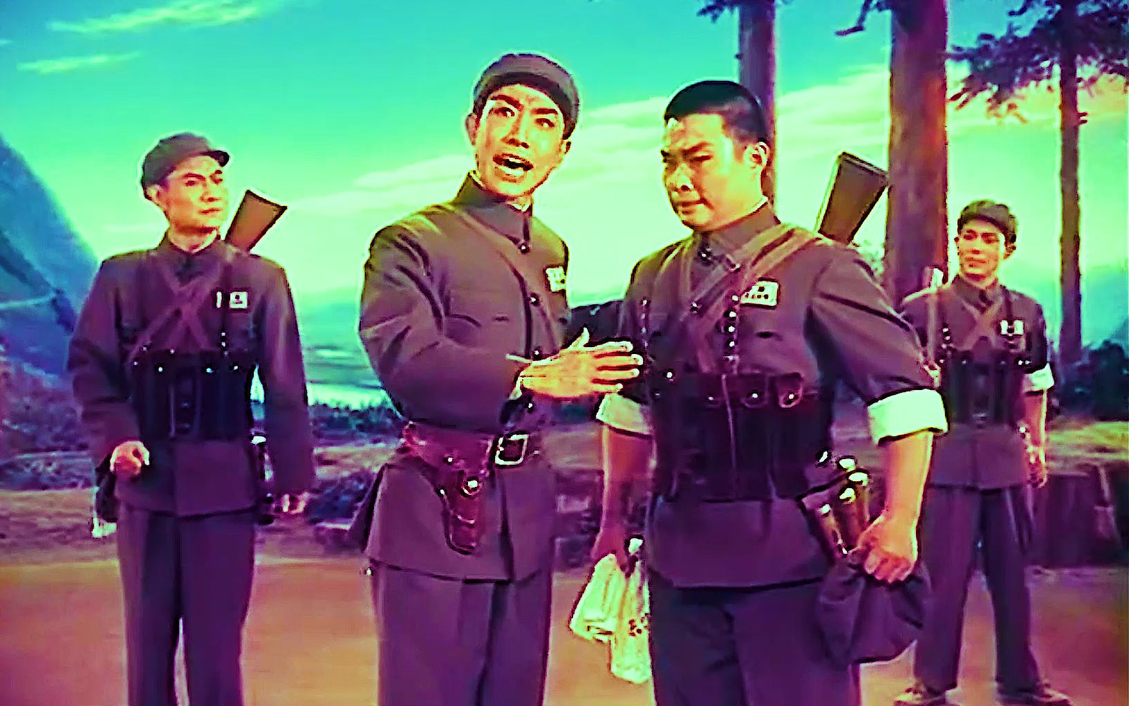 1972现代京剧《 奇袭白虎团》原声选段《打败美帝野心狼》演唱:宋玉庆