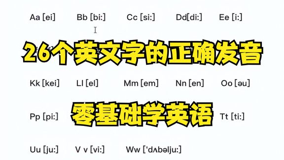 [图]26个字母的正确发音