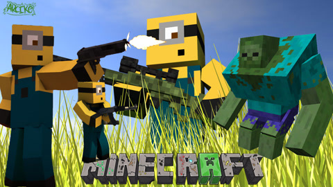  b>扁桃我的世界 /b>丧尸围城ep2〓神级武器登场