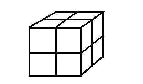 6个正方体能拼成一个大的正方体么