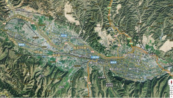 兰州的城市分布与地形之间有什么关系