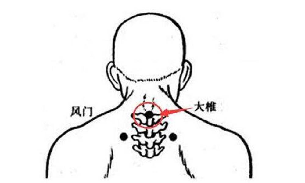 推荐穴位 按摩: 大椎穴,祛除风寒湿邪,提高抵抗力