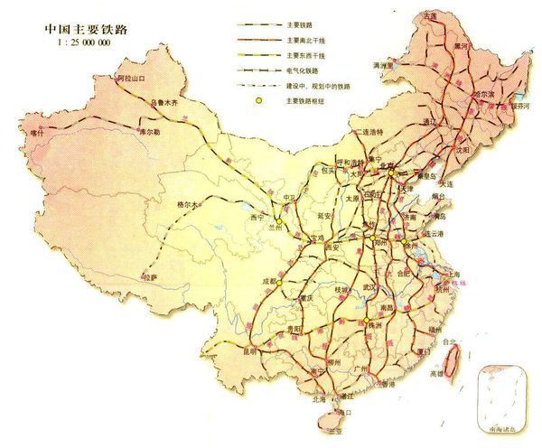 中国铁路交通地图★中国详细地图(2009-08-0804:03:32)_360问答