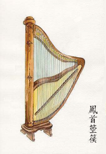 孔雀东南飞里"箜篌"是什么乐器