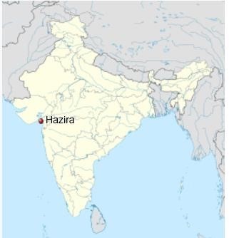 hazira港口在印度哪个城市0