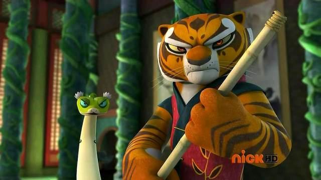 功夫熊猫:神龙大侠说没女孩,旁边的虎妞攥紧了拳头!