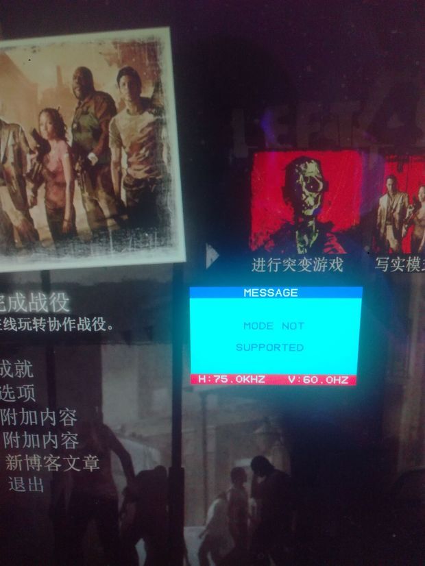 求生之路2 登陆 出现这样子  什么意思 玩的时候