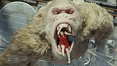 化学药剂泄露,  动物园猩猩变成大怪兽, 美女直接吞吃!