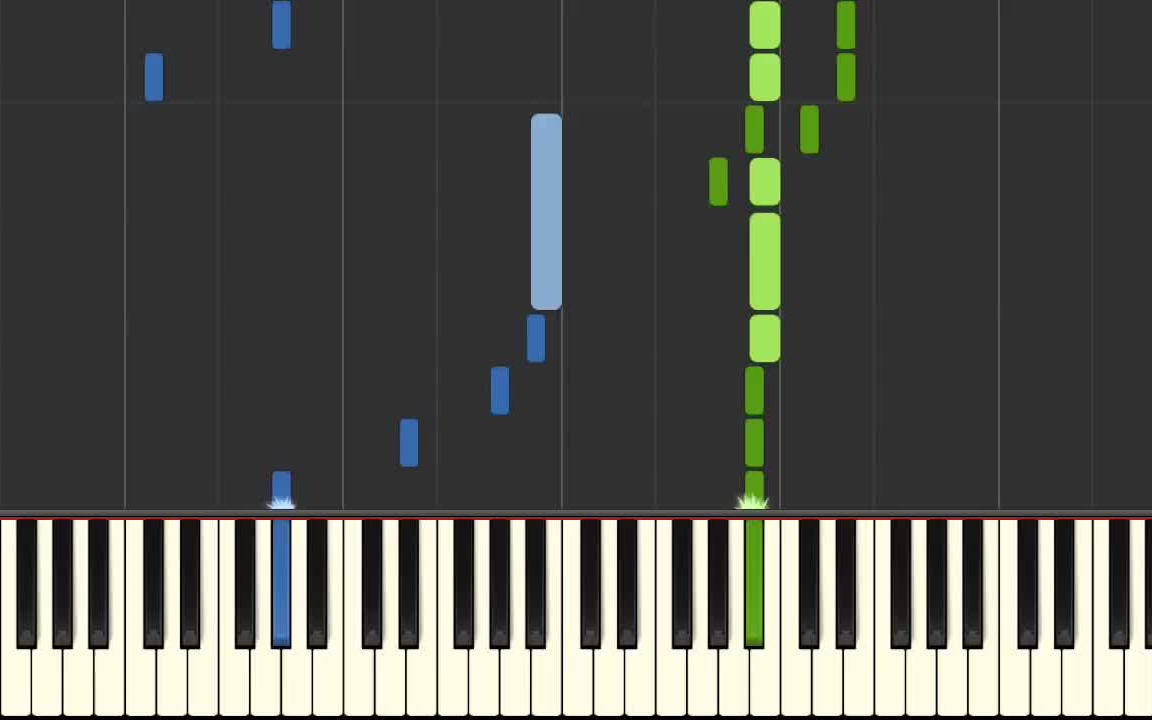 [图]周杰伦 - 告白气球 - 钢琴教学 Piano Tutorial [HQ] Synthesia