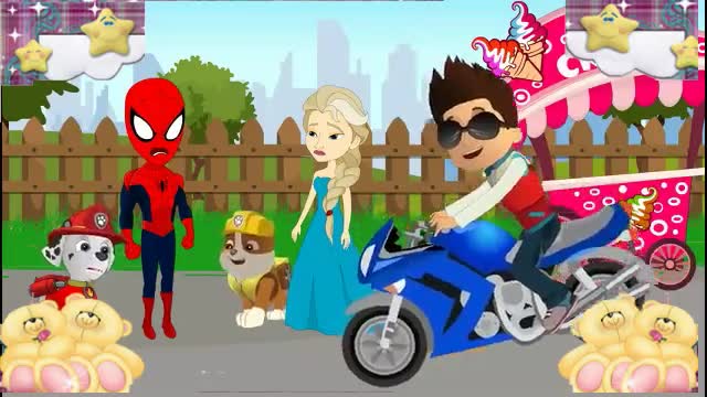 汪汪队立大功阿奇天天一起玩滑板