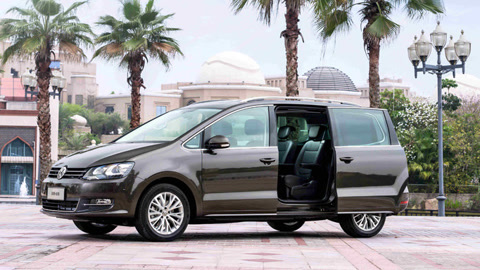 内有大座,试驾大众夏朗6座版