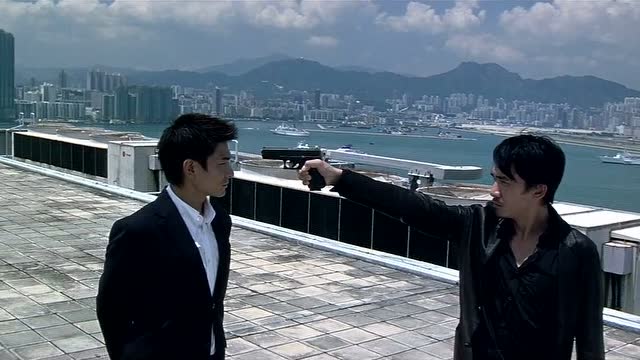 无间道,最 经典的 片段,给 我一个机会,我以前没得选择,现在 我想做个