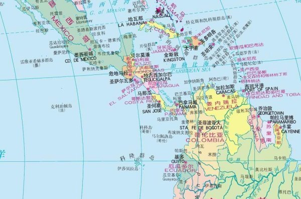 中美洲包括有多少国家