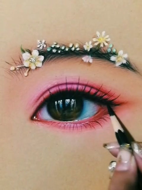 画桃花眼睛,好看的不得了