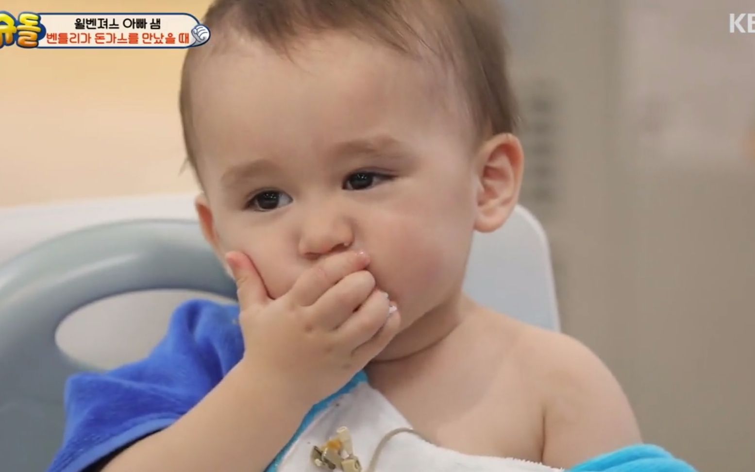 关心爸爸的孝子威廉&坚强学游泳的本特利