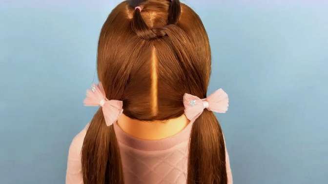 扎发型的多种扎法,马尾辫的各种扎法,简单小美妮小女孩发型教程