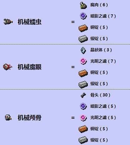 泰拉瑞亚机械三王召唤