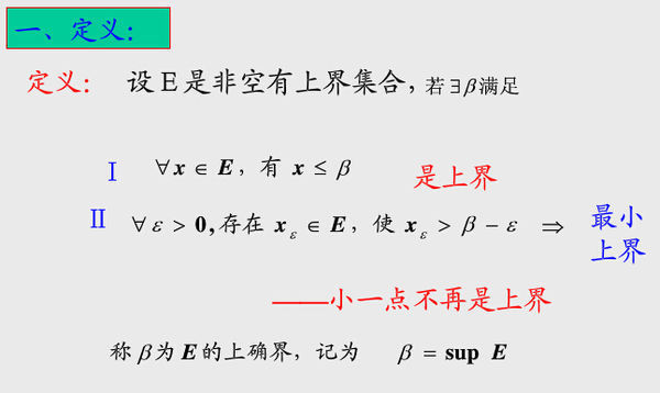 上下确界的定义