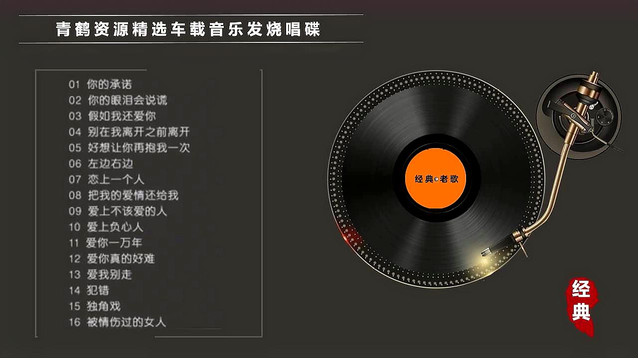 [图]车载cd音乐打包下载精选经典老歌16首爱你一万年等