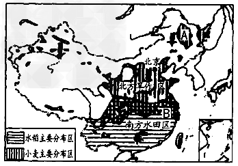 讀圖回答問題:(1)從乾溼狀況來看,我國以種植業為主的地區,主要分佈在