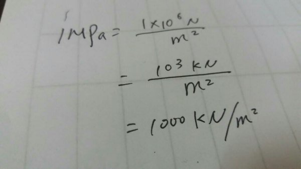 1mpa等于多少kn\/m2