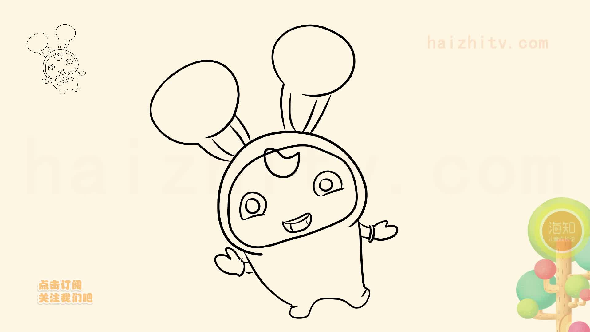 海知卡通简笔画, 逗逗迪迪爱探险画法视频合集,海知简笔画大全系列