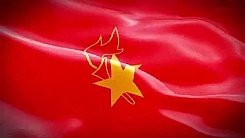 少先队队旗旗帜飘扬高清视频 不背景素材