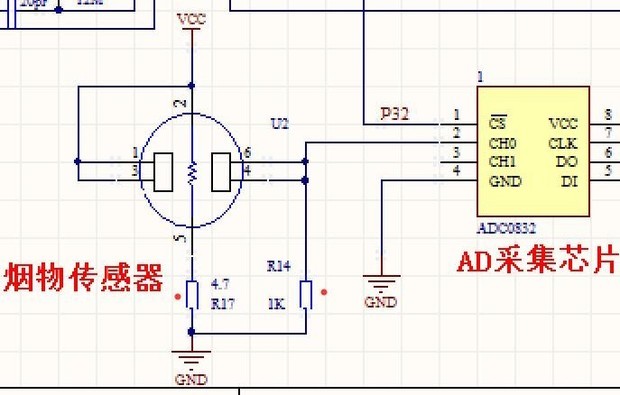 adc0832接线图图片